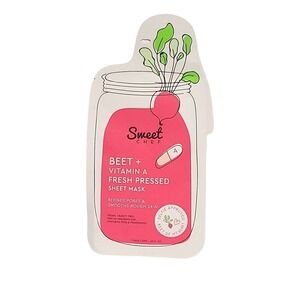 Sweet Chef Beet Vitamin A Fresh Pressed Sheet Face Mask 1 Sheet Mask New
